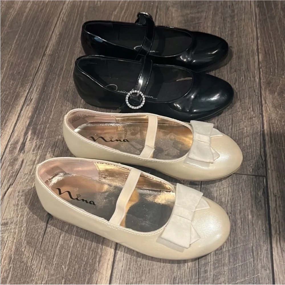 2 pair lot authentic Nina shoes sz 11.5 & Jessica Simpson shoes sz 12
